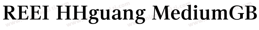 REEI HHguang MediumGB10字体转换